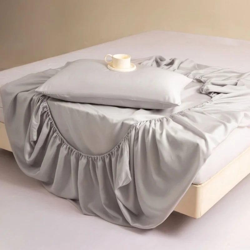 Silky Cooling Fitted Sheet, suit Single bed-