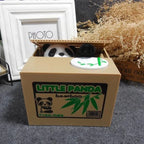 Animal Coin Stealing Piggy Bank | Kids Money Box — Cat & Panda Designs