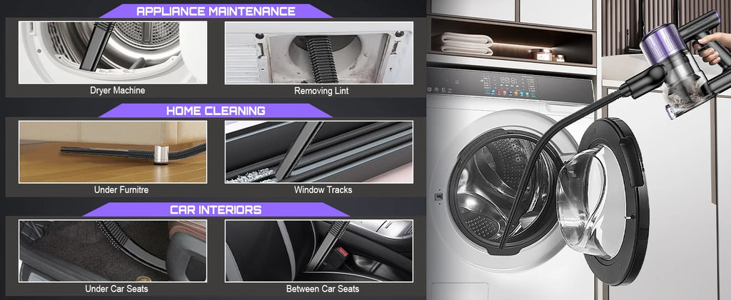 SuXiangVac 10-in-1 Cordless Stick Vacuum Cleaner | 55kPa 500W | HEPA Filter | LED Display | 45 Min Runtime