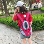 Breathable Pet Backpack Carrier – Front & Back Travel Bag with Safety Reflective Strips | S–L