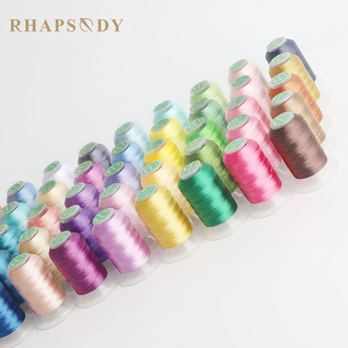 40wt Polyester Embroidery Thread | 500m Filament Spools | 5-Pack