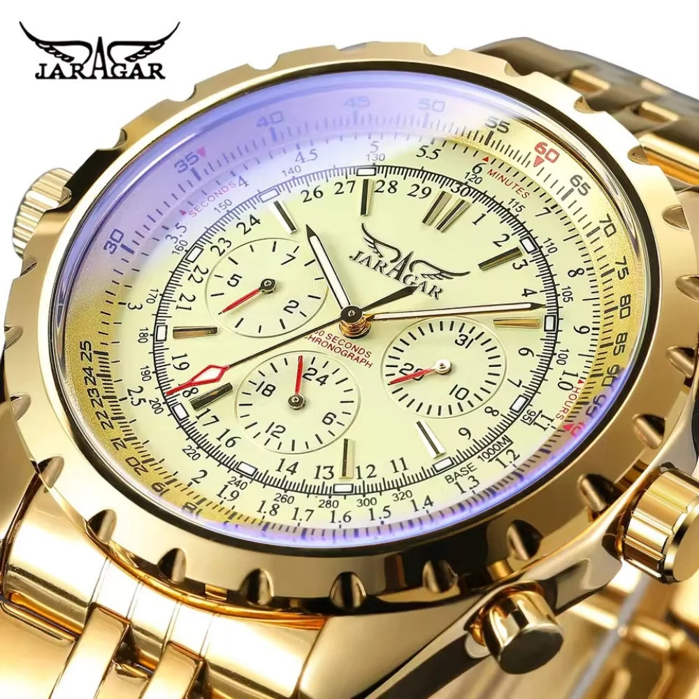 Up close Gold high end watch