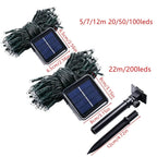 Solar Fairy String Lights – 8 Modes, Waterproof & Outdoor Ready