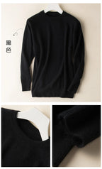 Men's Classic Cashmere Cotton Pullover Sweater – V-Neck & O-Neck