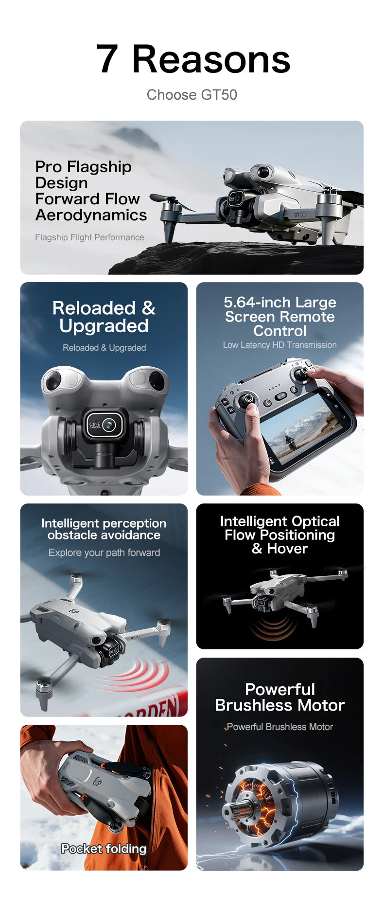 NEW GT50 PRO MIni 5 pro RC Drone
