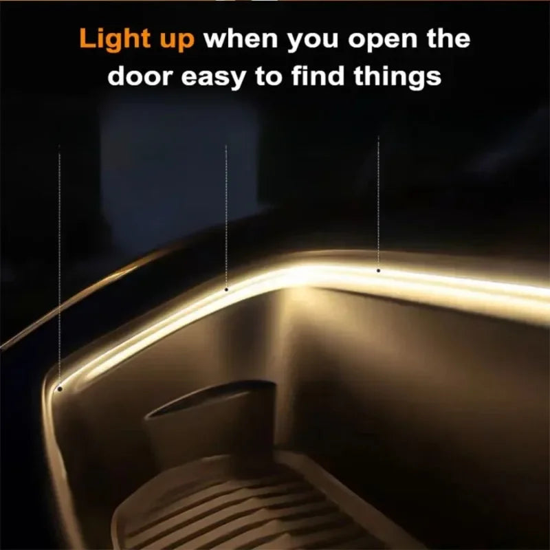 Car Boot LED Light Strip – Auto-Sensing Trunk Ambient Lighting, 2M & 4M | White & Warm