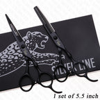 Professional Hairdressing Scissors Set – 5.5 & 6.0 Inch Cutting & Thinning Shears