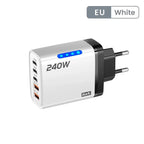 GaN USB-C Charger 5-in-1 Fast Charging Multi-Port Hub
