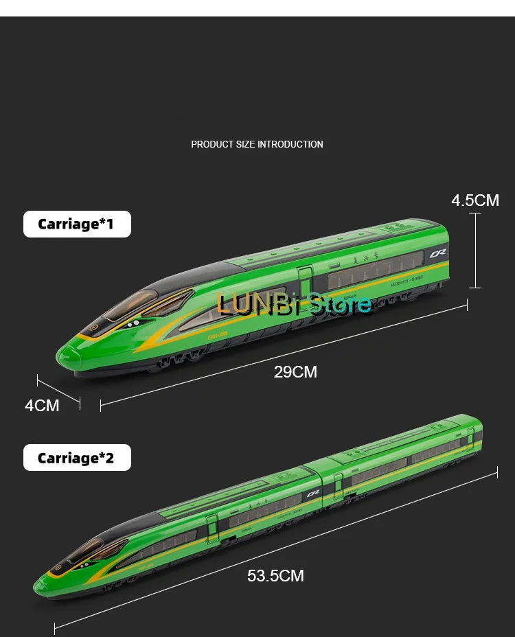 1:87 High Speed Train Die-Cast Model with Lights & Sound