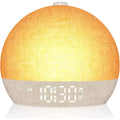 Wake Up Light Sunrise Alarm Clock — Sunset Simulation, White Noise, FM Radio & Dimmable RGB Night Light