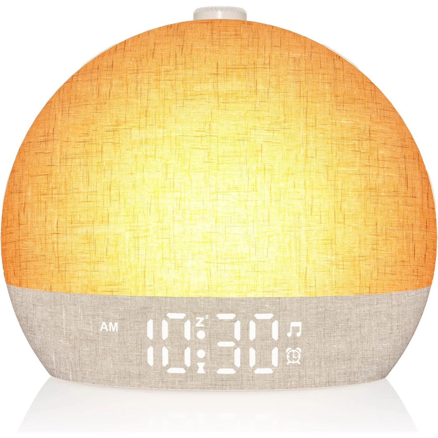 Wake Up Light Sunrise Alarm Clock — Sunset Simulation, White Noise, FM Radio & Dimmable RGB Night Light
