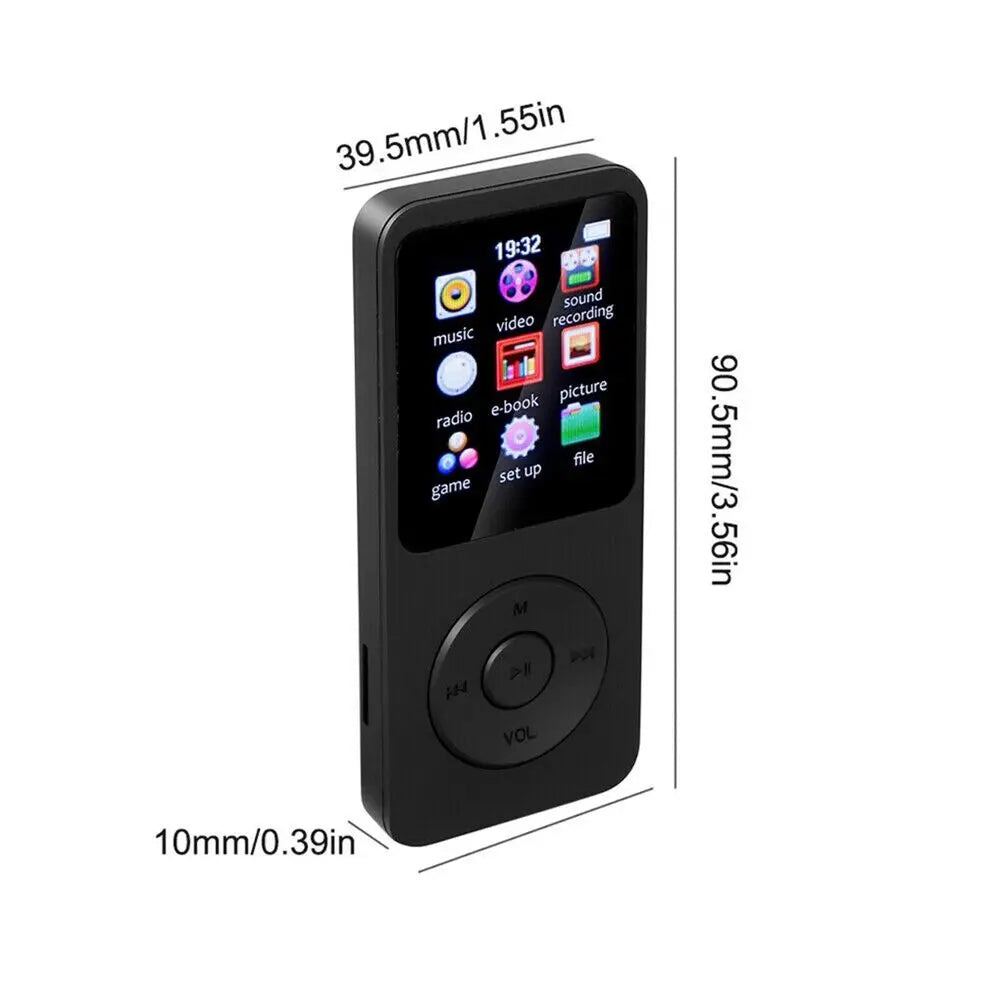 Bluetooth MP3 MP4 Lossless Music Player – FM Radio, Voice Recorder & E-Book Reader