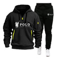 Autumn and Winter 2026 New Men's Casual Set, a Fashionable Outdoor Hiking Windproof and Warm Men's Hoodie and Pants 2-piece Set