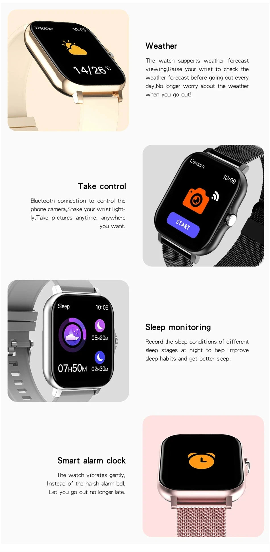 Smart Watch 1.83" HD Display – Bluetooth Calls, Fitness Tracker for Android & iOS
