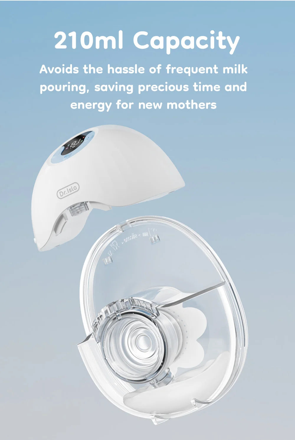 Hands-Free Wearable Electric Breast Pump – 4 Modes, 36 Levels, LED Display