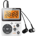Portable AM/FM Digital Stereo Radio – 2 Band with LCD Screen, Built-In Speaker & Headphones
