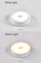 Wireless Motion Sensor Night Light – USB Rechargeable LED Puck Light