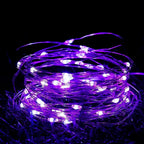 LED Fairy Lights Battery Operated | Waterproof Silver Wire Firefly Starry Lights