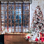 LED Curtain Fairy Lights with Remote Control – USB, 8 Modes, 3 to 6 Metres