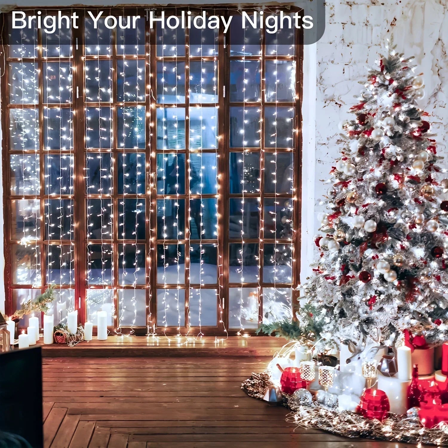 LED Curtain Fairy Lights with Remote Control – USB, 8 Modes, 3 to 6 Metres