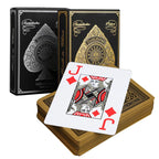 Premium PVC Playing Cards — Gold/Silver Edge | Texas Hold'em