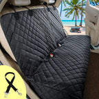 Waterproof Dog Car Seat Cover – Universal Fit Back Seat Protector with Side Flaps for Cars, SUVs & Trucks