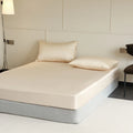Natural 100% Silk Fitted Sheet with Elastic Bands-