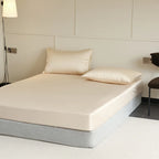 Natural 100% Silk Fitted Sheet with Elastic Bands-