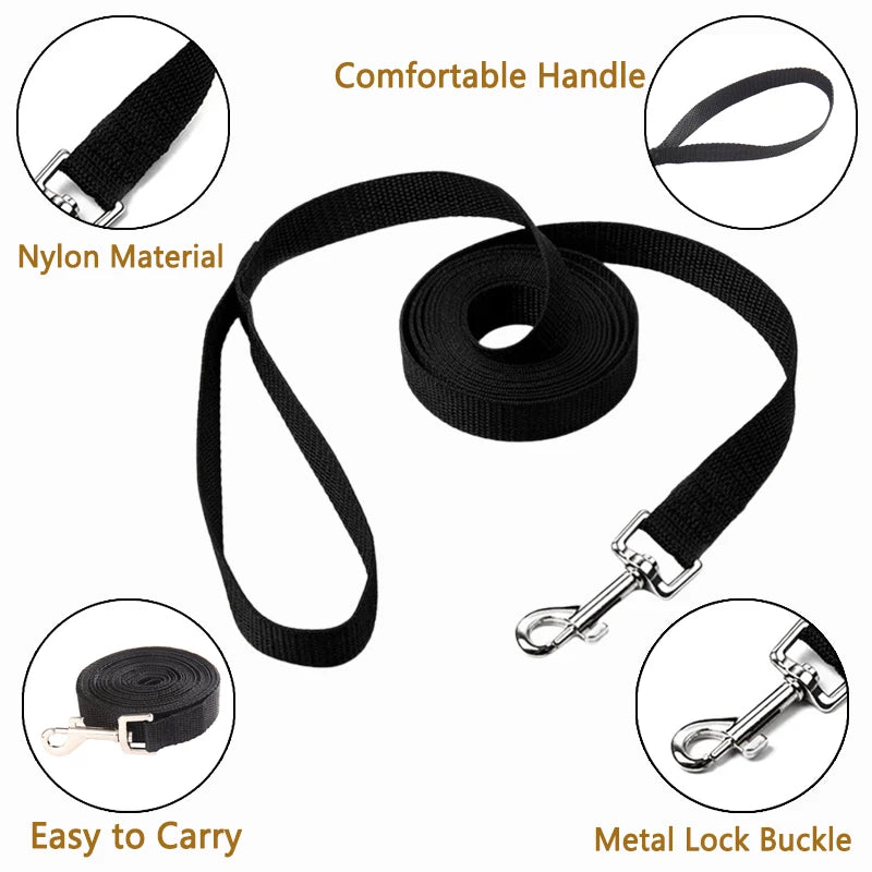 Holapet Long Nylon Dog Training Leash – 1.5m to 50m | All Breeds