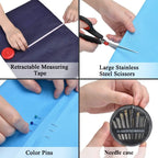 Sewing Kit Complete Set with Threads Needles Scissors Tape Measure Buttons and More
