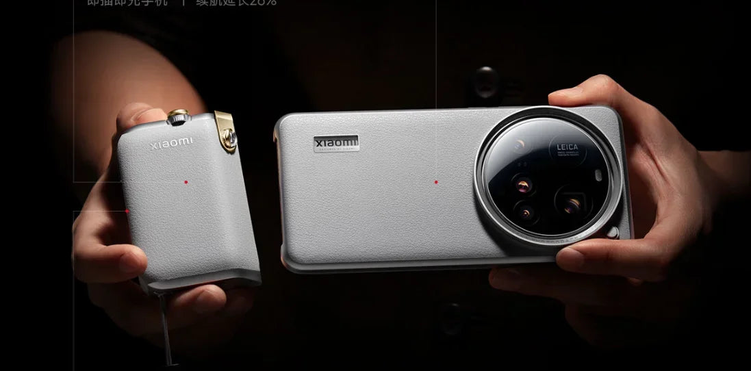 Two smartphones held side by side with a dark background
