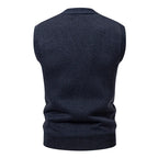 Men's Knitted Wool Vest Cardigan