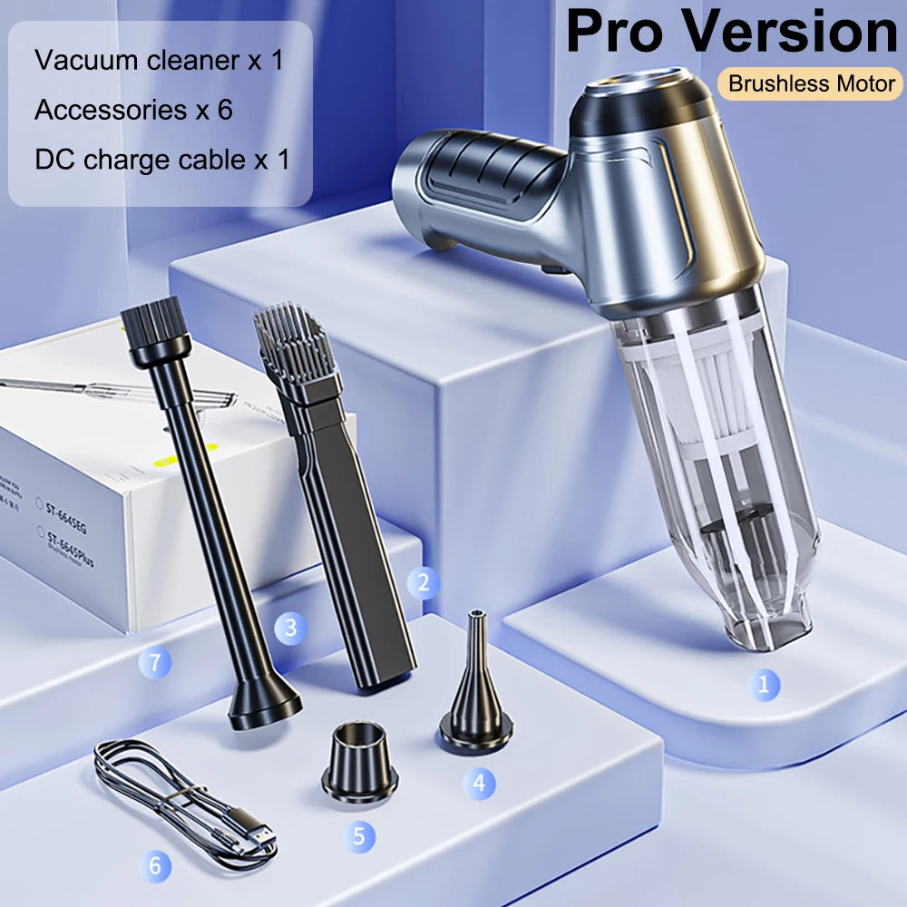 Portable Wireless Vacuum Cleaner – Car & Home | Basic & Pro Models