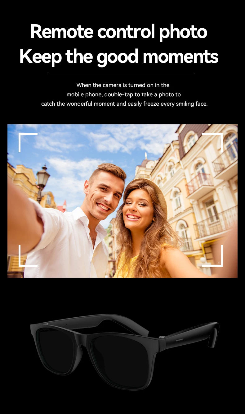 BMAD AI Smart Glasses | 8K Camera, Bluetooth, Voice Assistant & Translator