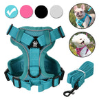 Reflective Dog Harness & Leash Set – Breathable Vest for Small & Medium Dogs and Cats-