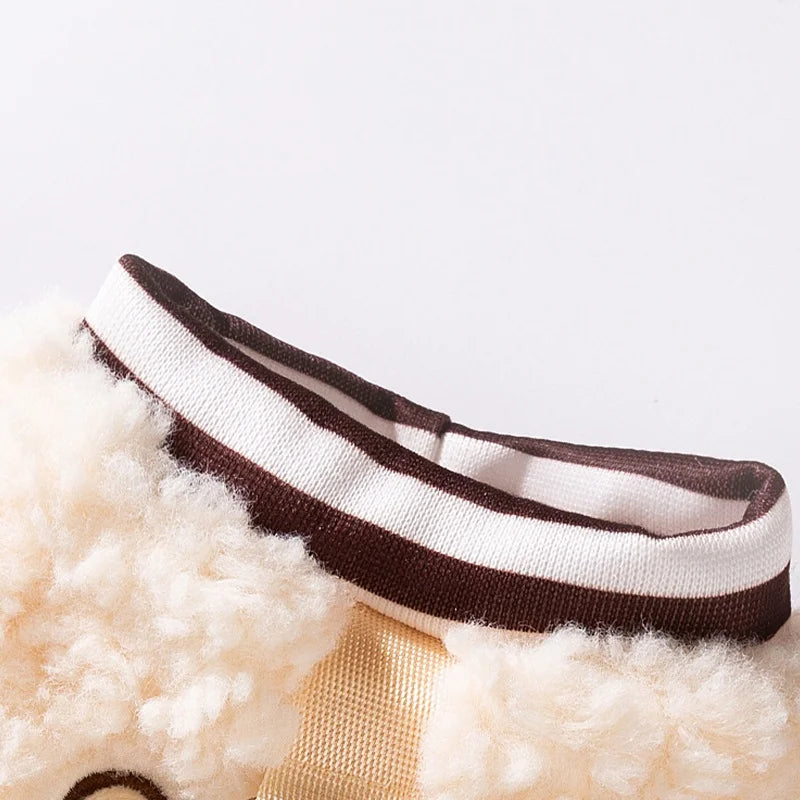 Plush Animal Dog Hoodie – Soft Autumn & Winter Pet Pullover | XS–XL
