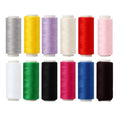 12-Color Embroidery Thread Set - Polyester Sewing Thread