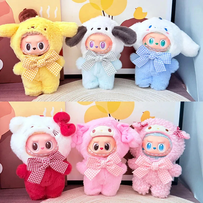 Cute Animals for Labubu Doll Clothing Set Hat 17cm Clothes