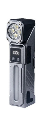 GUIG KH-T130 Multifunctional Rechargeable LED Torch – Digital Display, RGB Side Light, USB-C