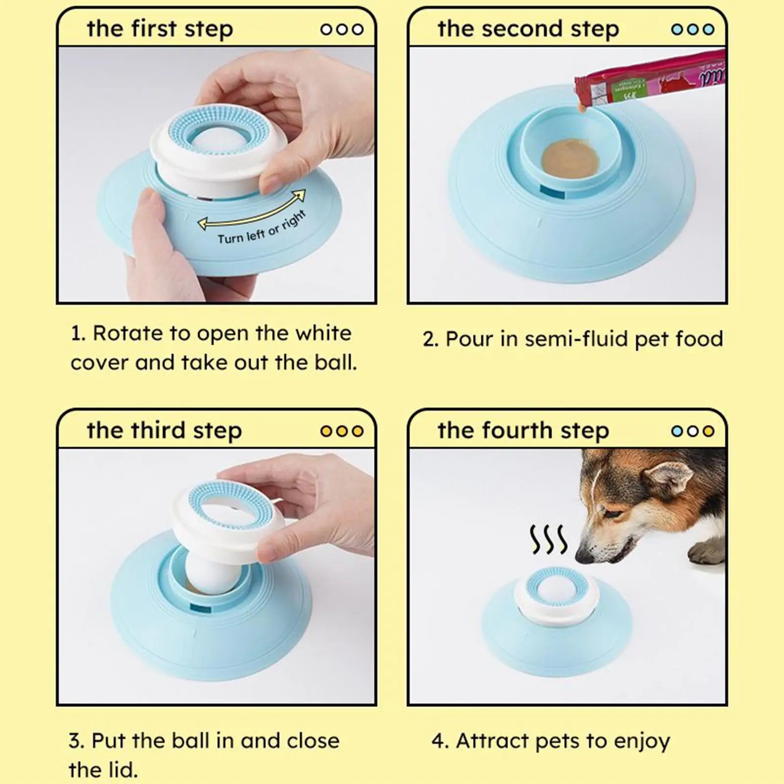 Licking Mat for Dogs Slow Feeder Dog Bowls Anti-Choking Snuffle