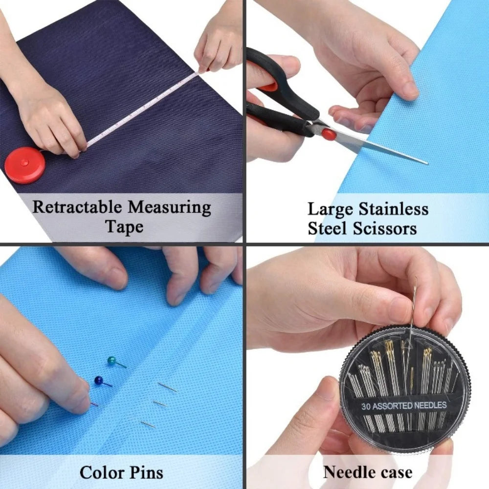 Sewing Kit Complete Set – Threads, Needles, Scissors & More