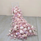 Artificial Mixed Rose & Hydrangea Flower Row – Wedding Backdrop & Event Wall Décor