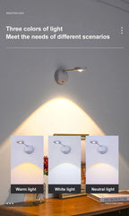 Wireless USB LED Motion Sensor Night Light – Wall Lamp for Bedroom & Living Room