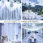 LED Curtain Fairy Lights with Remote Control – USB, 8 Modes, 3 to 6 Metres