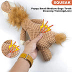 Animal Plush Squeaky Dog Toy – Bite-Resistant Lion, Wolf & Elephant | Small & Medium Dogs