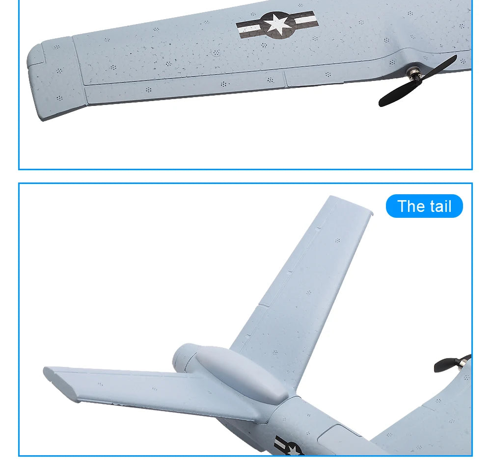 Z51 Predator RC Glider | 2.4GHz Foam Plane with LED Lights — Beginner Friendly