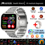 Medical Grade ECG & PPG Smart Watch | Blood Sugar, BMI, Uric Acid & Bluetooth Calling