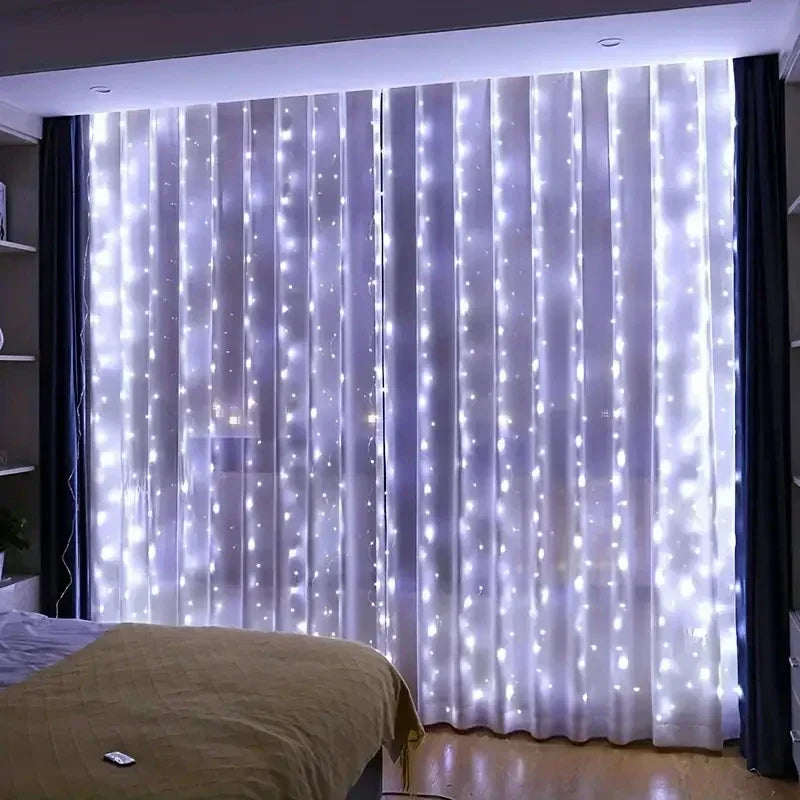 LED Curtain Fairy Lights with Remote Control – USB, 8 Modes, 3 to 6 Metres