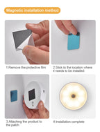 Wireless Motion Sensor Night Light – USB Rechargeable LED Puck Light