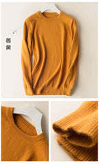 Men's Classic Cashmere Cotton Pullover Sweater – V-Neck & O-Neck